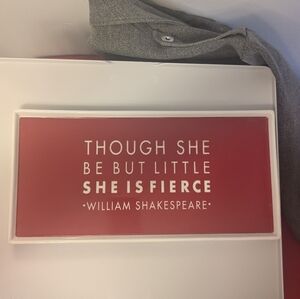 Red Envelope Shakespeare Quote Porcelain Tray